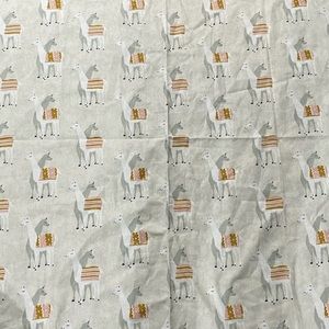 Llama Material See Measurements in Photos 40” 44”